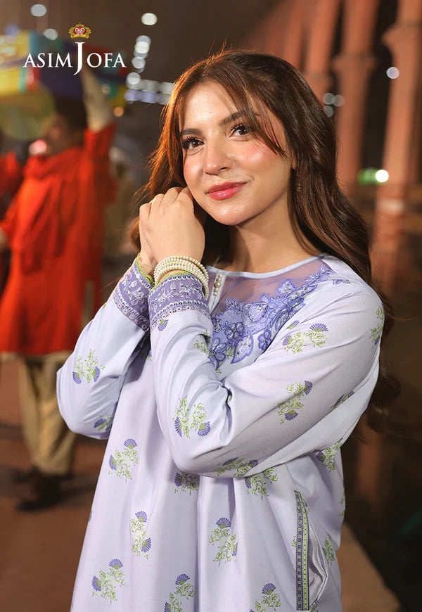 AJUBF-27 PRINTED EMBROIDERED LAWN 2 PCS