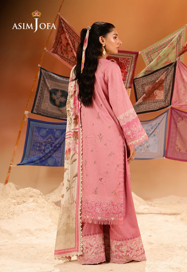 AJUBU-17 Printed Embroidered Lawn 2 Pcs