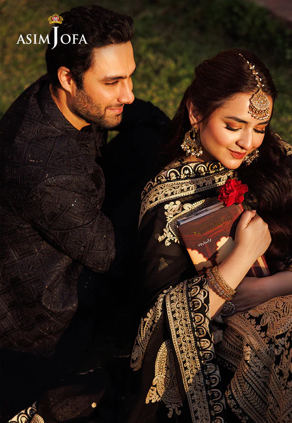 AJMS-09 EMBROIDERED KOREAN RAW SILK 3 PCS