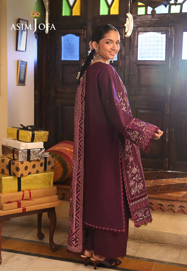 AJUBF-11 EMBROIDERED JACQUARD 3 PCS