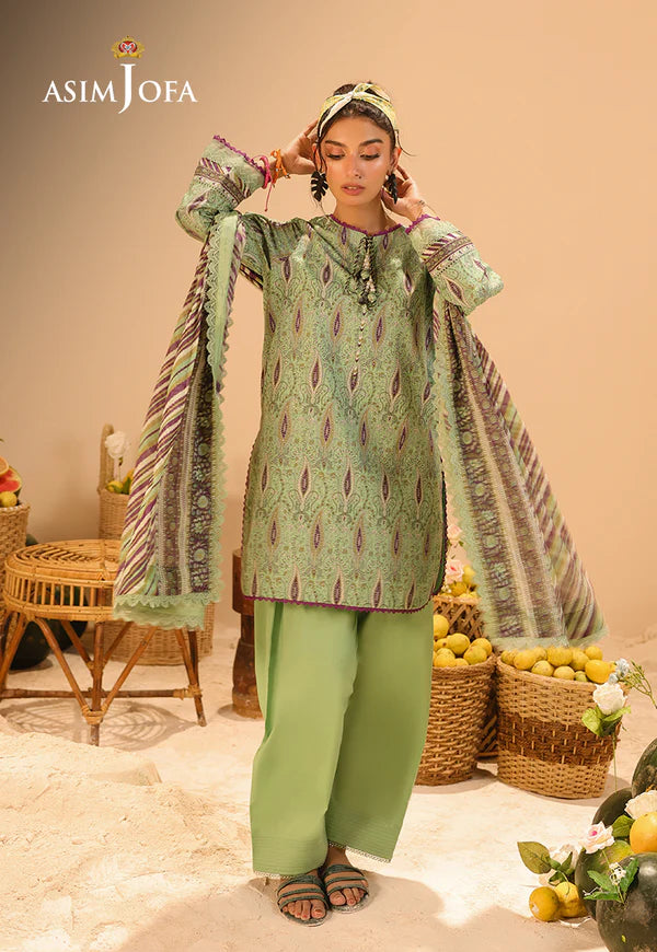 AJUBU-31 Printed Lawn 3 Pcs