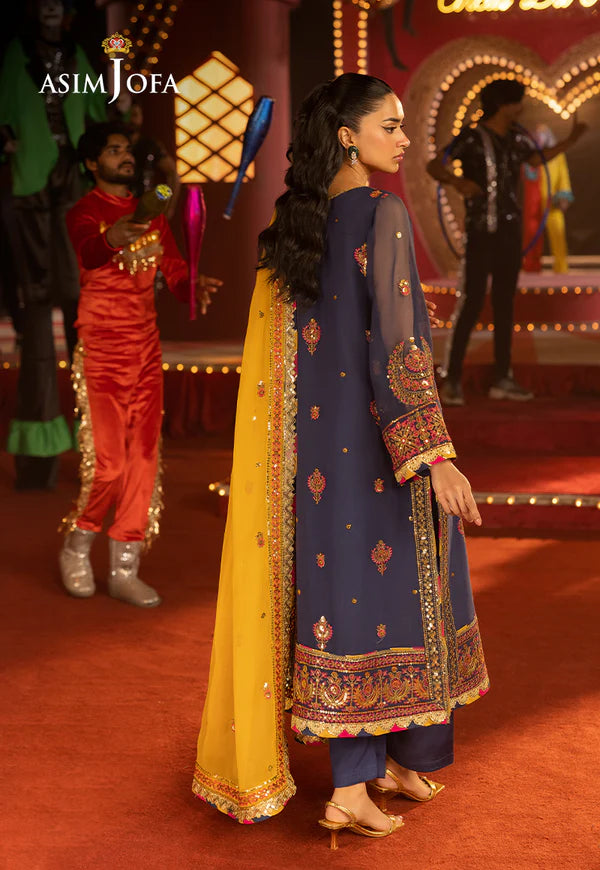 AJLF-16 EMBROIDERED CHIFFON 3 PCS