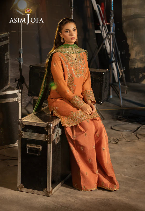 AJLF-03 EMBROIDERED CHIFFON 3 PCS