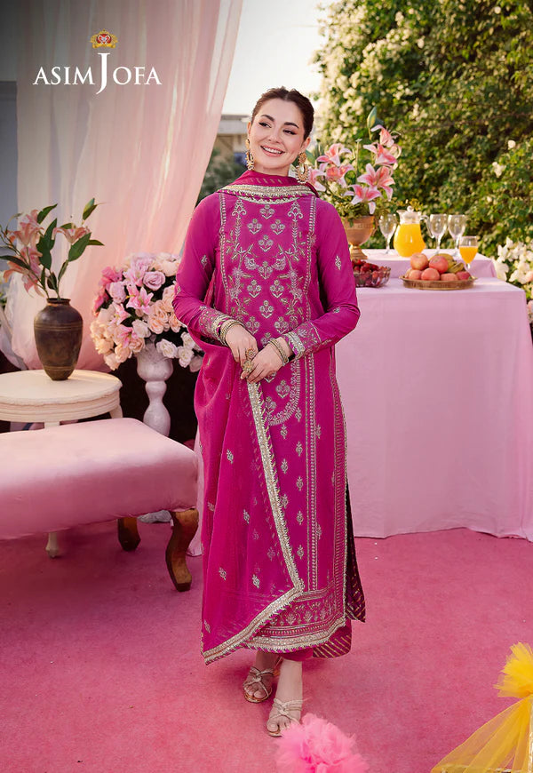 AJMJ-21 EMBROIDERED LAWN SILK 3 PCS