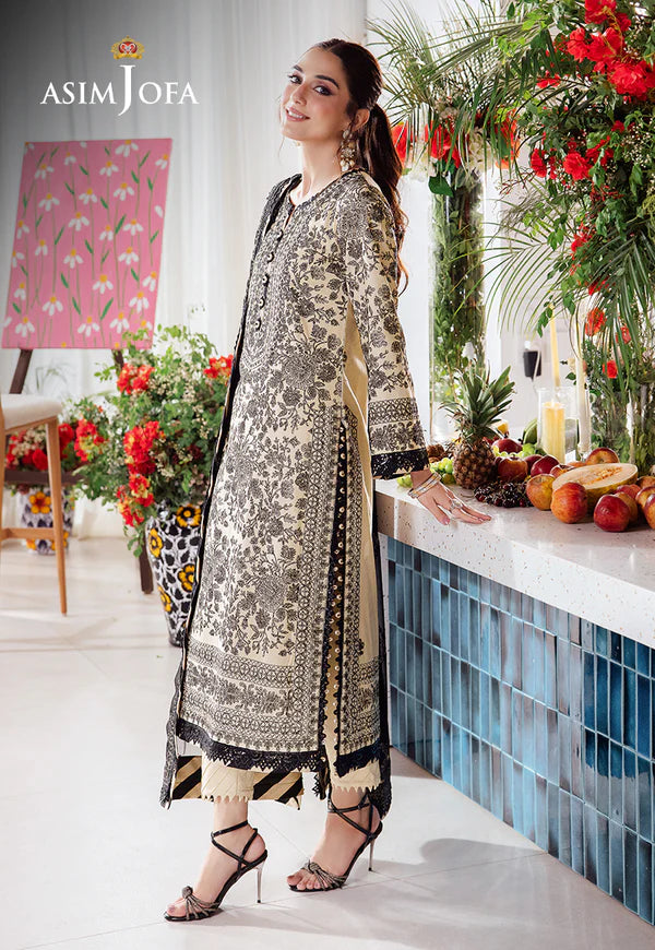 AJUR-09 EMBROIDERED LAWN 3 PCS