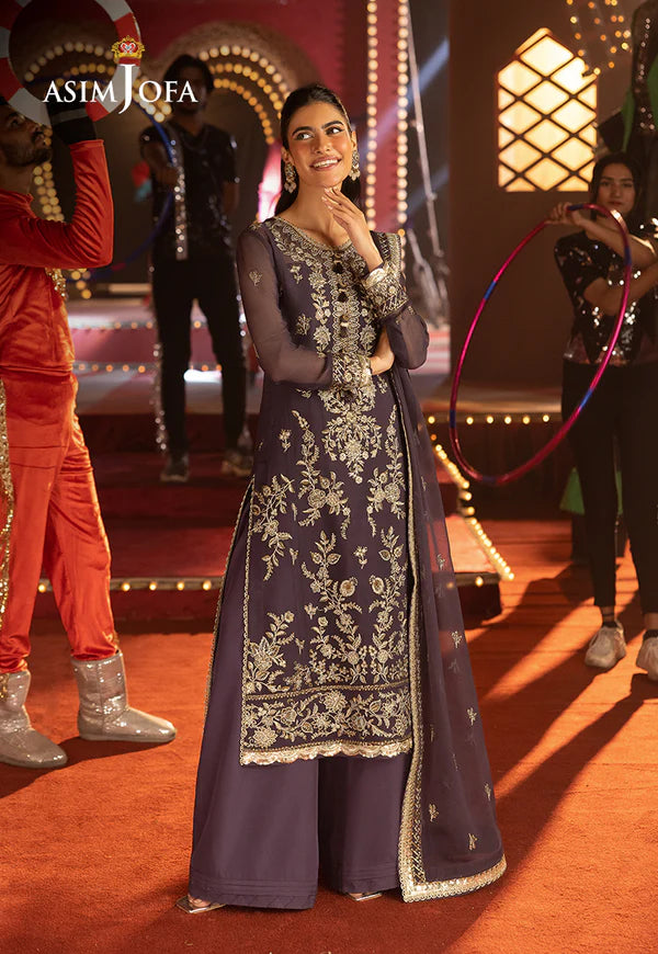 AJLF-01 EMBROIDERED CHIFFON 3 PCS