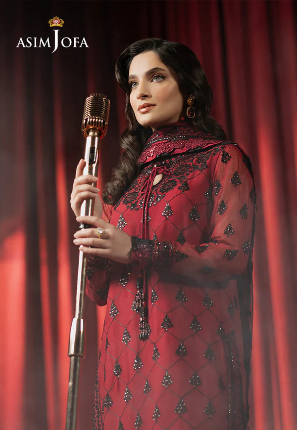 AJPF-07 EMBROIDERED CHIFFON 3 PCS