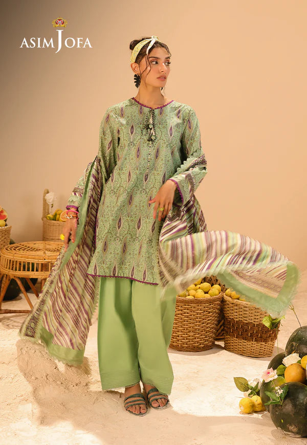 AJUBU-31 Printed Lawn 3 Pcs