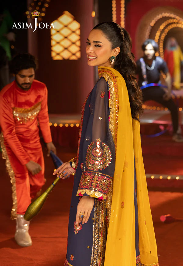 AJLF-16 EMBROIDERED CHIFFON 3 PCS