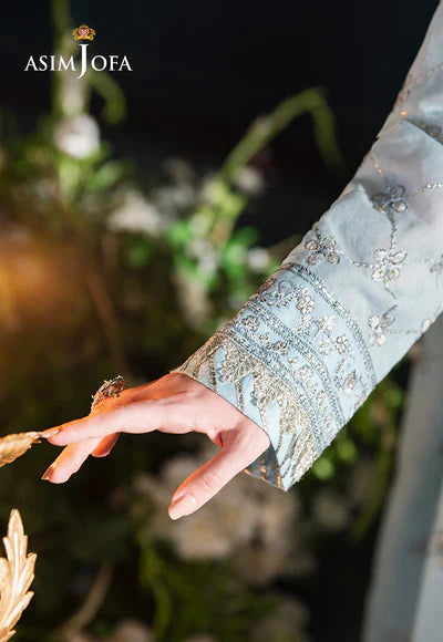 AJLFC-01 EMBROIDERED PAPER COTTON UNSTITCHED 3 PCS