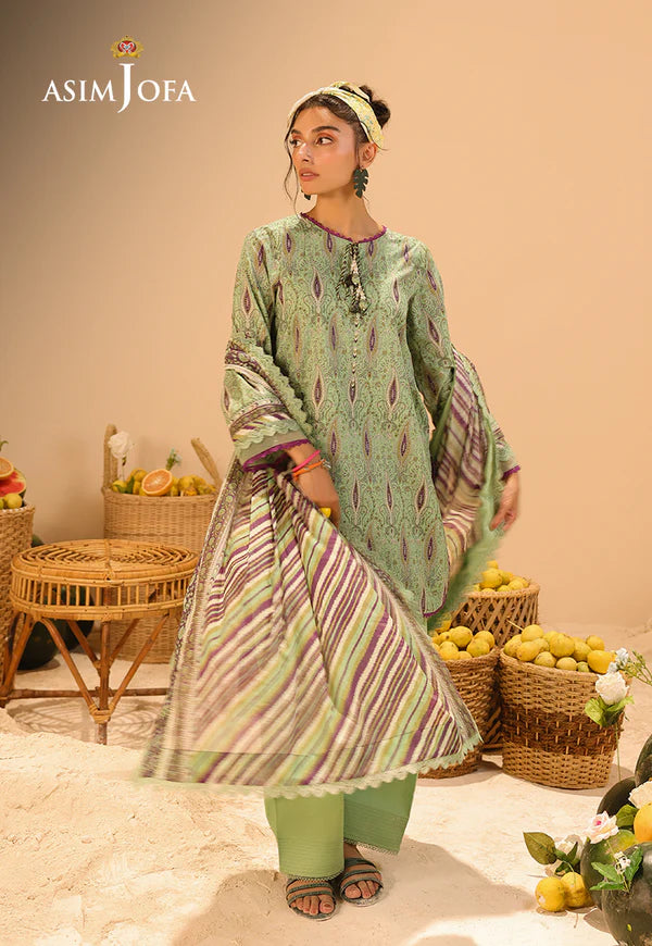 AJUBU-31 Printed Lawn 3 Pcs