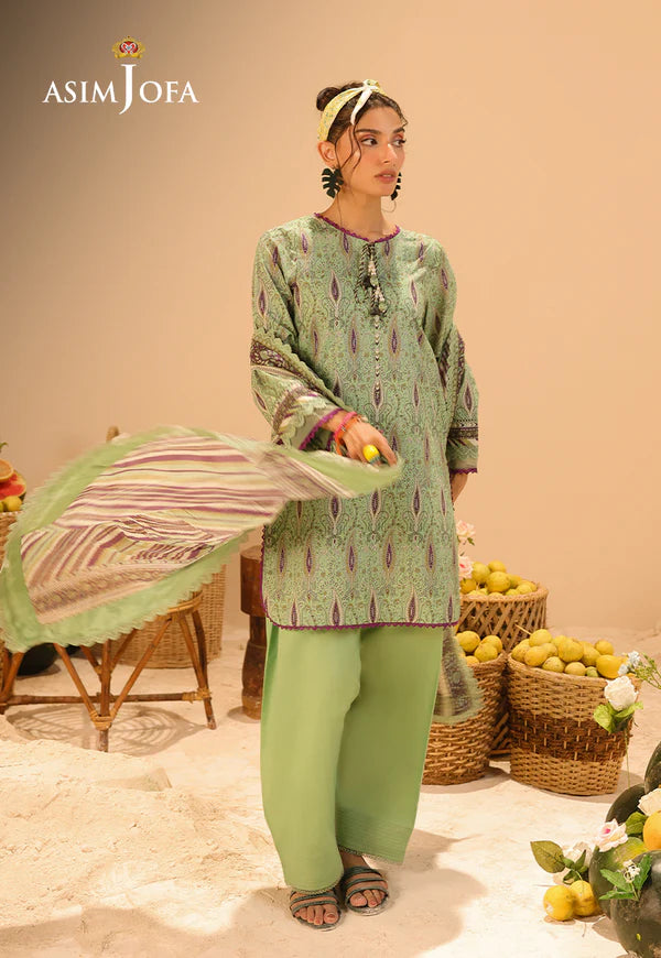 AJUBU-31 Printed Lawn 3 Pcs