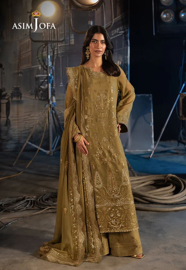 AJLF-15 EMBROIDERED CHIFFON 3 PCS