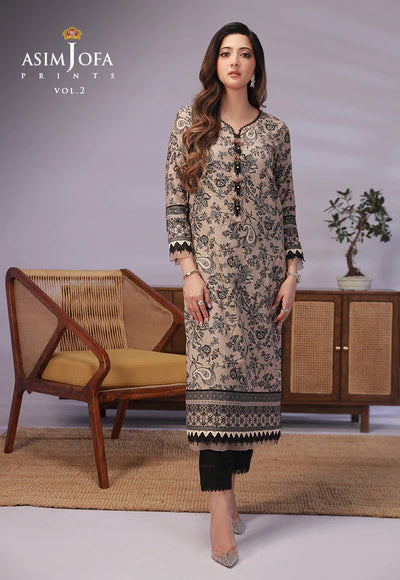 AJBP-59 DESIGNERS STITCHED PRINTED LAWN 1 PC