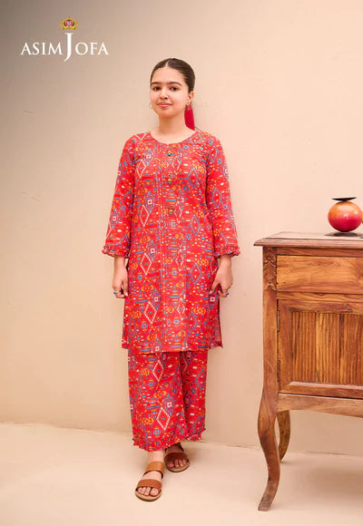 AJGL-02 PRINTED LAWN 2 PCS