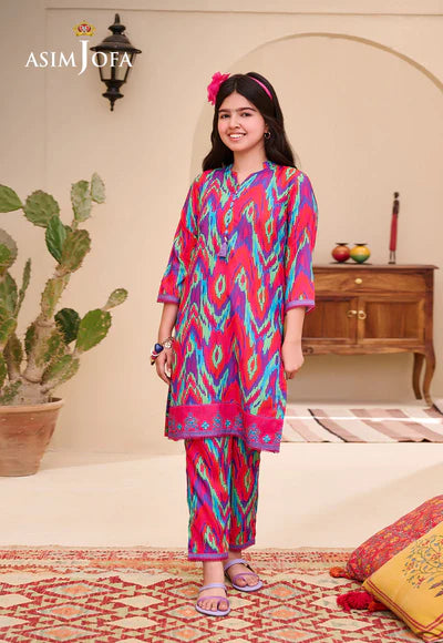 AJGL-07 PRINTED LAWN 2 PCS
