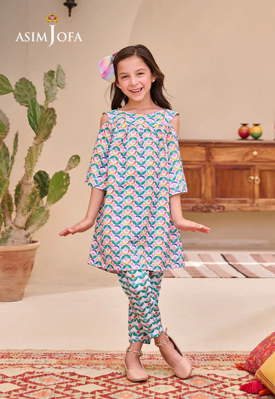 AJGL-09 PRINTED LAWN 2 PCS