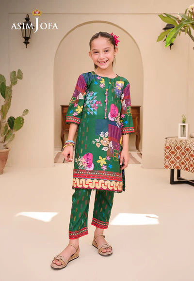 AJGL-10 PRINTED LAWN 2 PCS