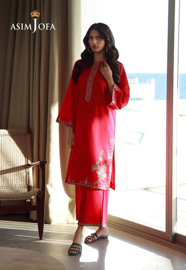 AJPB-139 EMBROIDERED SLUB RIB LAWN 2 PCS