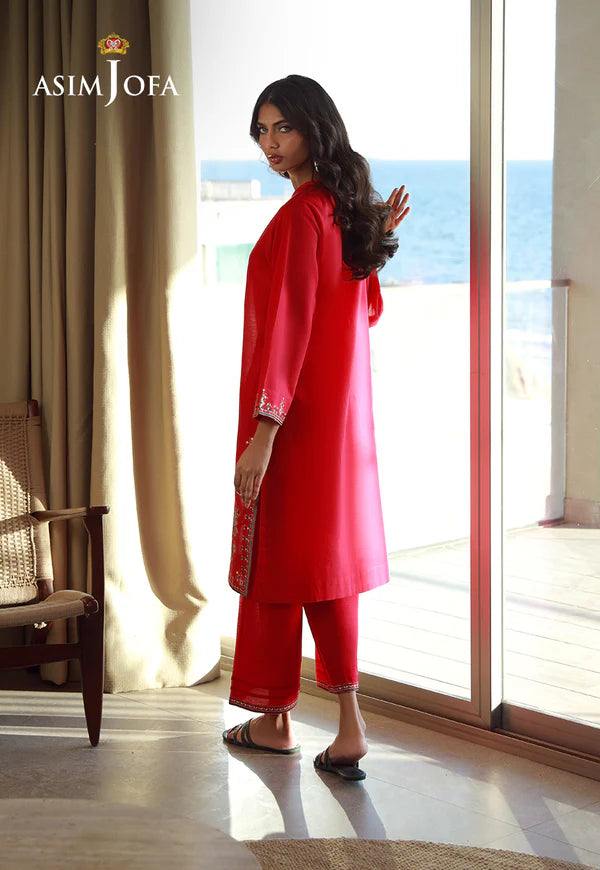 AJPB-139 EMBROIDERED SLUB RIB LAWN 2 PCS