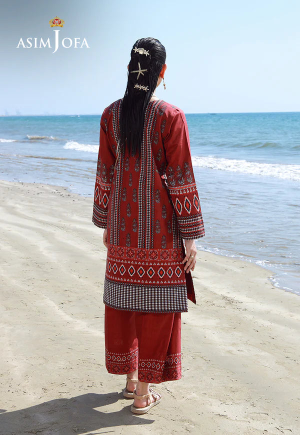 AJPB-141 PRINTED CHECK DOBBY 2 PCS