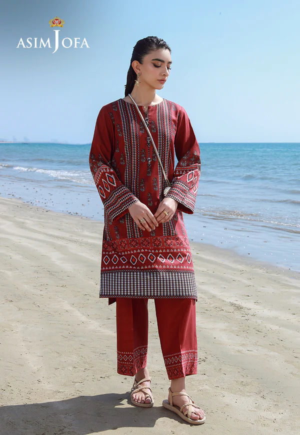 AJPB-141 PRINTED CHECK DOBBY 2 PCS