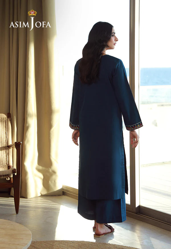 AJPB-145 EMBROIDERED SLUB RIB LAWN 2 PCS