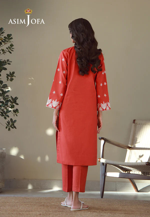 AJPB-147 EMBROIDERED LAWN CHECK 2 PCS