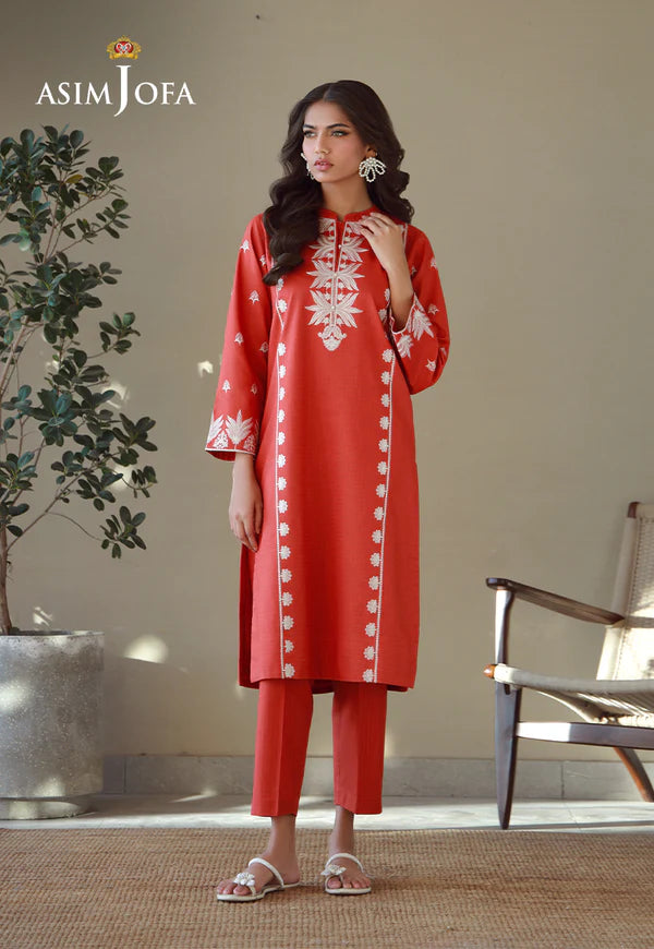 AJPB-147 EMBROIDERED LAWN CHECK 2 PCS