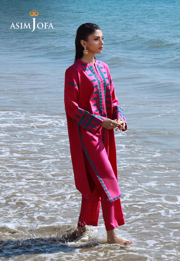 AJPB-148 EMBROIDERED LAWN CHECK 2 PCS