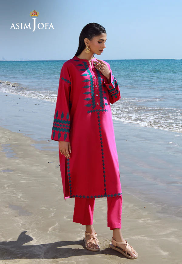 AJPB-148 EMBROIDERED LAWN CHECK 2 PCS