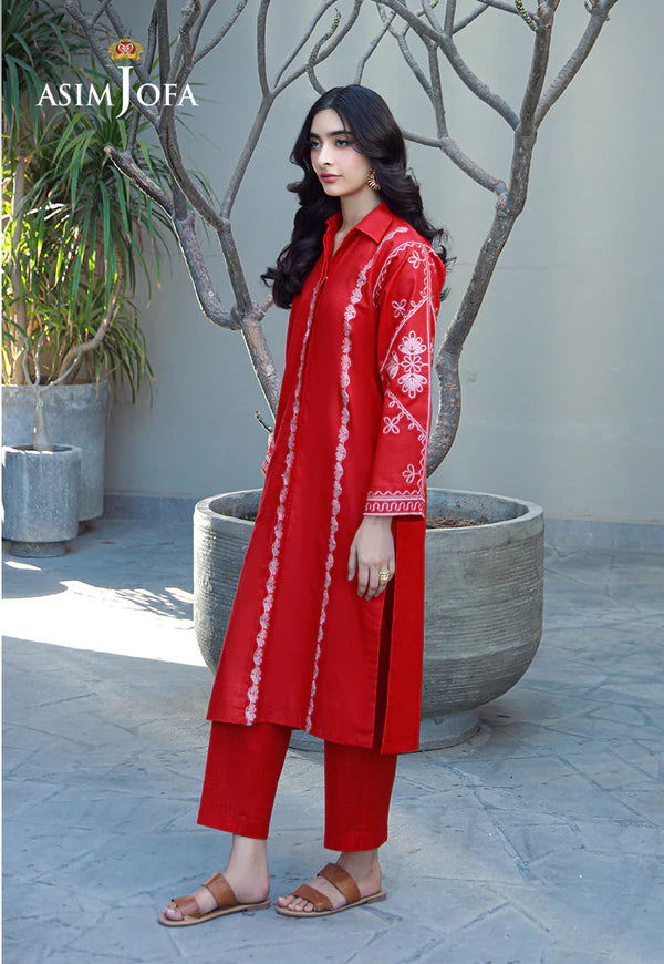 AJPB-149 EMBROIDERED LAWN CHECK 2 PCS