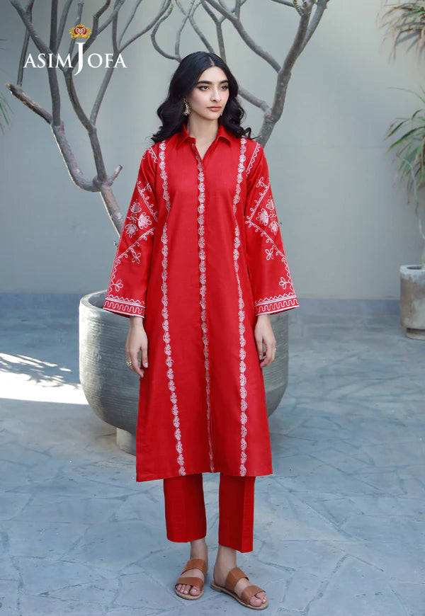 AJPB-149 EMBROIDERED LAWN CHECK 2 PCS