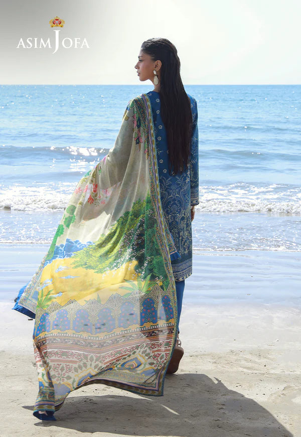 AJPB-154 PRINTED ARABIC LAWN 3 PCS