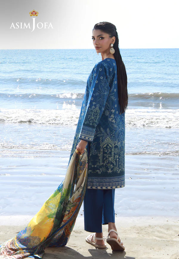 AJPB-154 PRINTED ARABIC LAWN 3 PCS