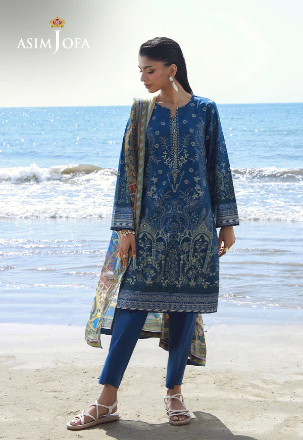 AJPB-154 PRINTED ARABIC LAWN 3 PCS