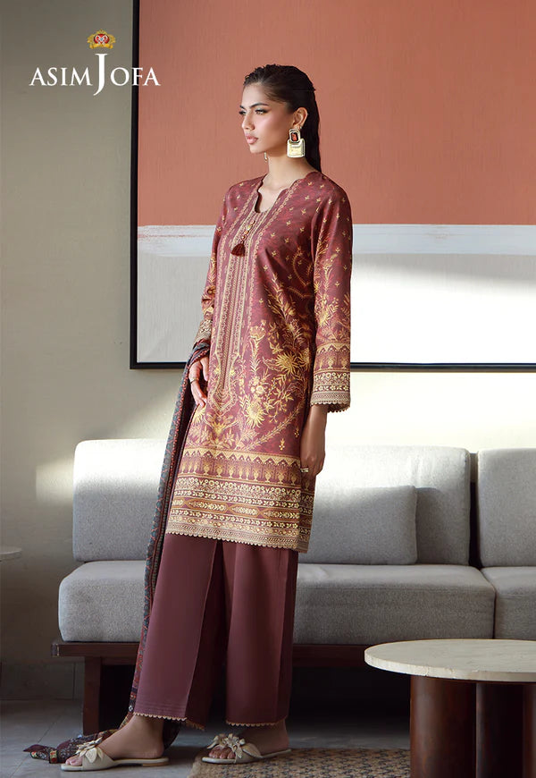 AJPB-155 PRINTED ARABIC LAWN 3 PCS