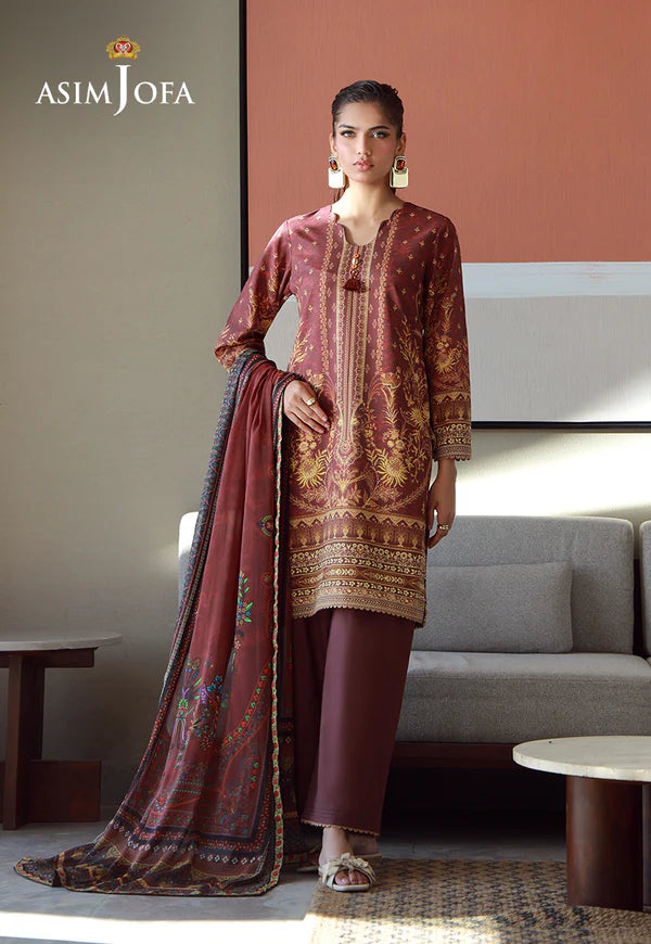 AJPB-155 PRINTED ARABIC LAWN 3 PCS