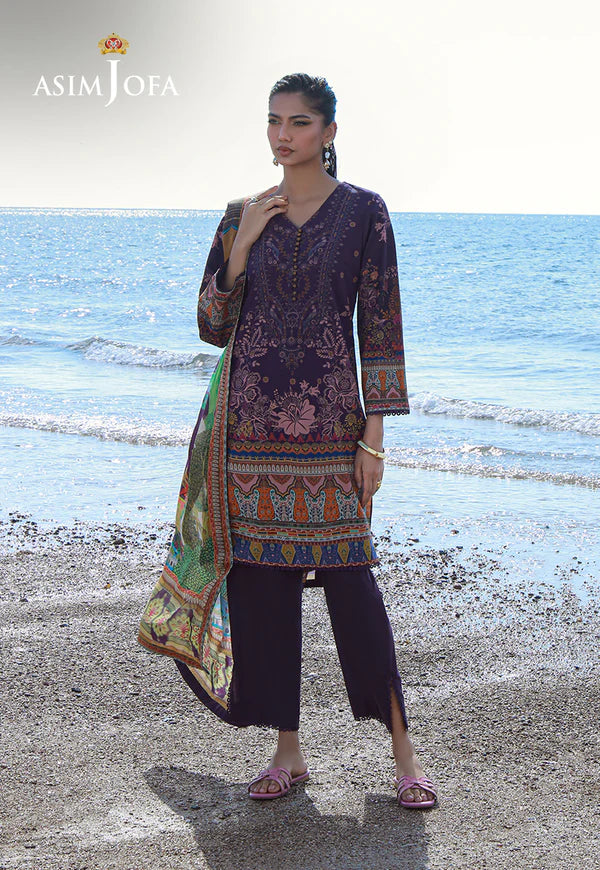 AJPB-156 PRINTED ARABIC LAWN 3 PCS