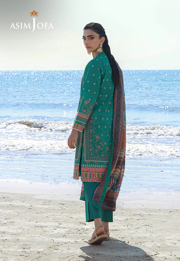 AJPB-157 PRINTED ARABIC LAWN 3 PCS