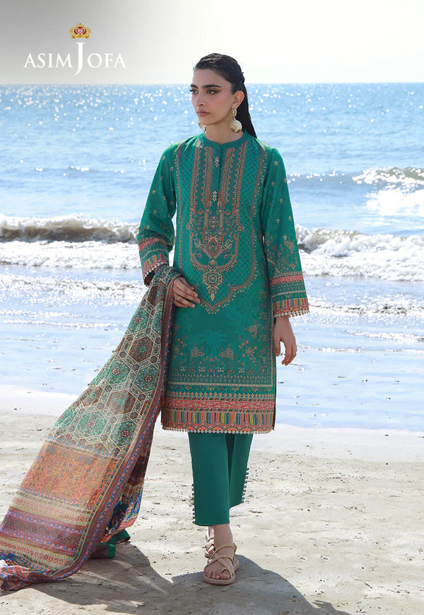 AJPB-157 PRINTED ARABIC LAWN 3 PCS