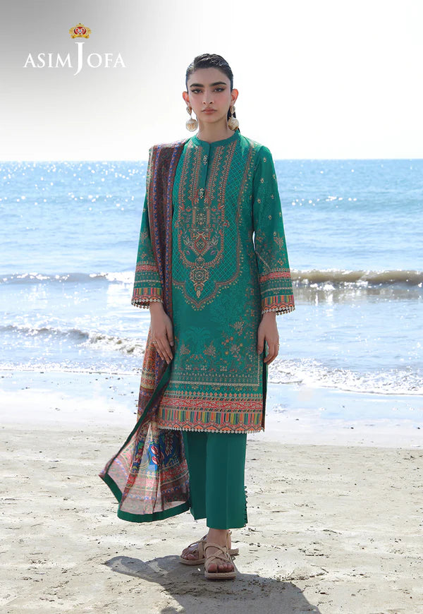 AJPB-157 PRINTED ARABIC LAWN 3 PCS