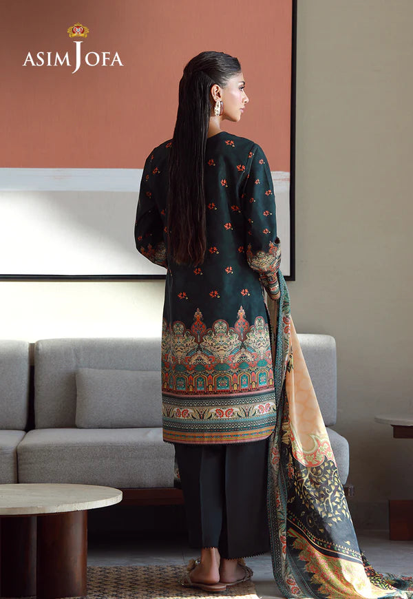 AJPB-158 PRINTED ARABIC LAWN 3 PCS