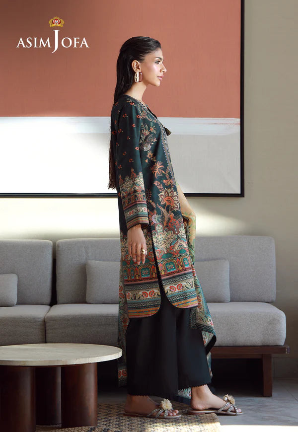 AJPB-158 PRINTED ARABIC LAWN 3 PCS