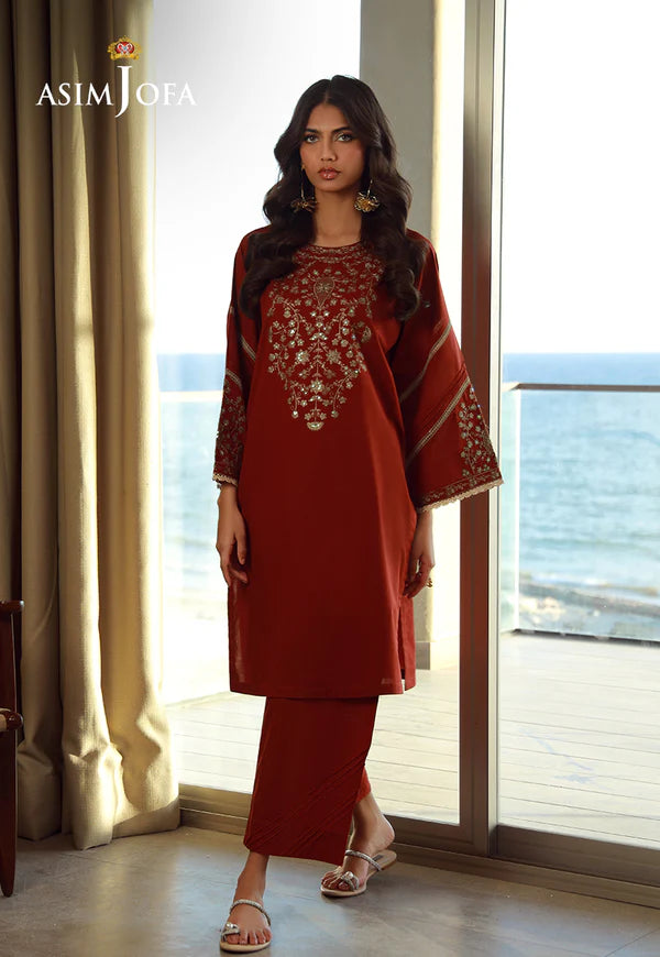 AJPB-163 EMBROIDERED JACQUARD 2 PCS