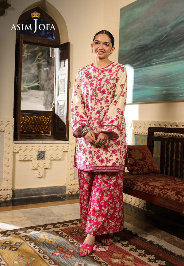 AJUBF-57 DIGITAL PRINTED LAWN 2 PCS