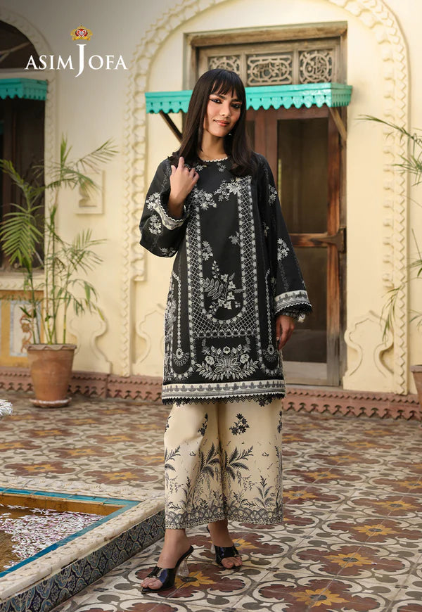 AJUBF-60 DIGITAL PRINTED LAWN 2 PCS