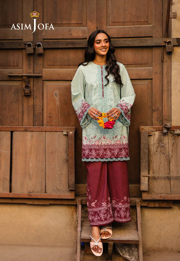 AJUBF-61 DIGITAL PRINTED LAWN 2 PCS