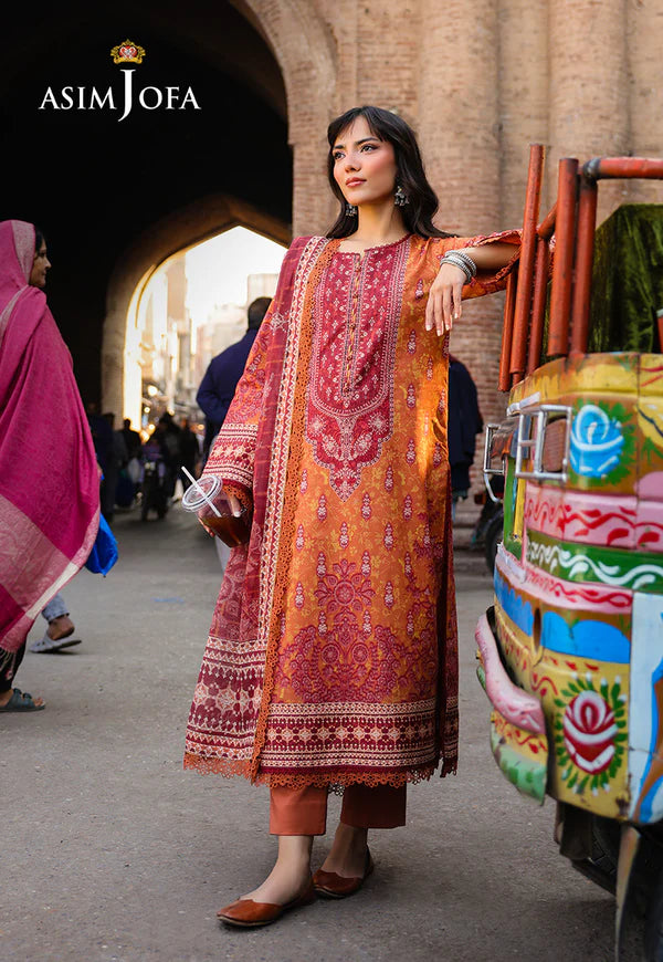 AJUBF-66 DIGITAL PRINTED LAWN 3 PCS