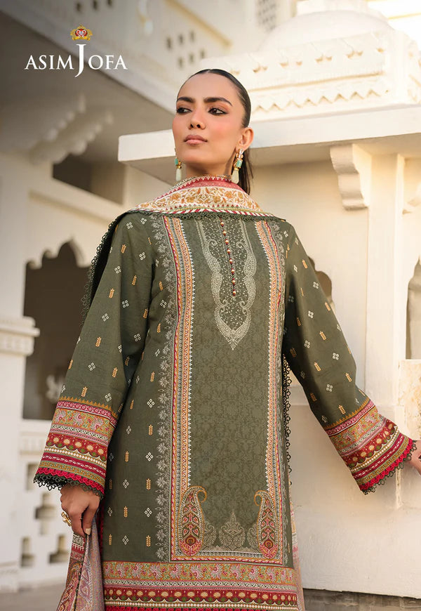 AJUBF-74 DIGITAL PRINTED LAWN 3 PCS